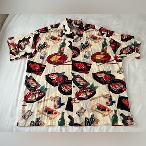 NWT Tori Richard Vintage Hawaiian Shirt 2X Made in Hawaii Sushi Camp